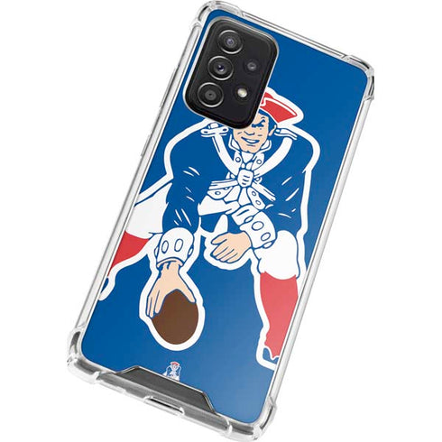 NFL New England Patriots Retro Logo Galaxy A52 5G Clear Case